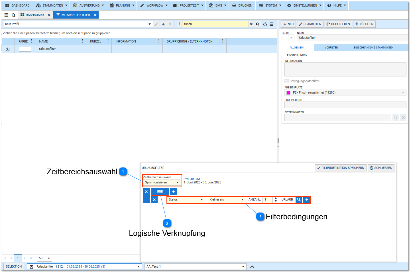 Bewegungsdatenfilter