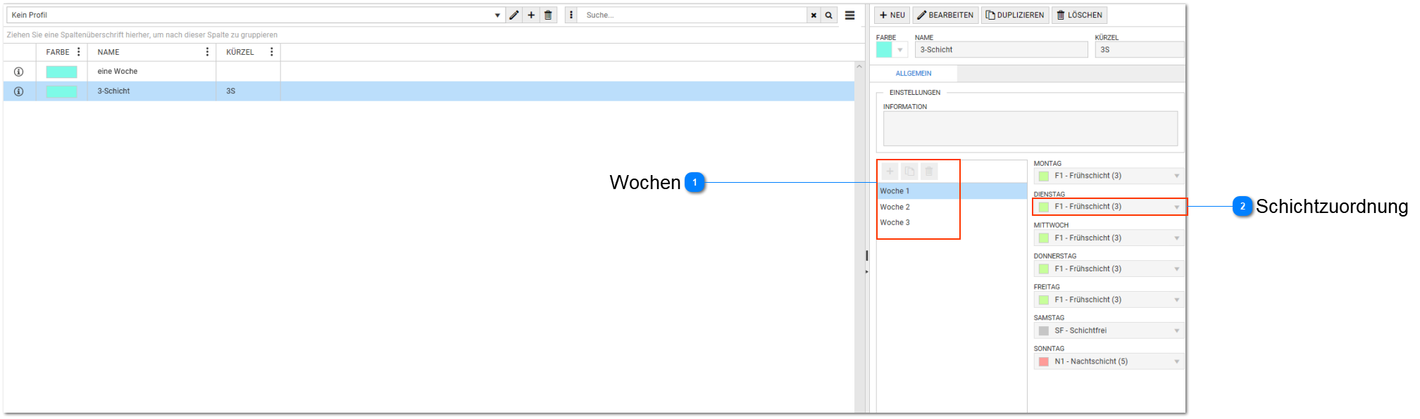 Rahmendienstplan