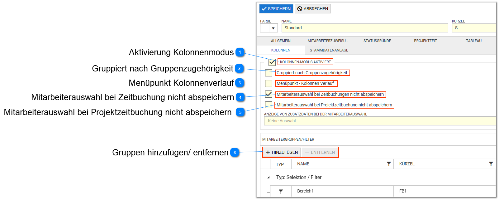 Kolonnenmodus