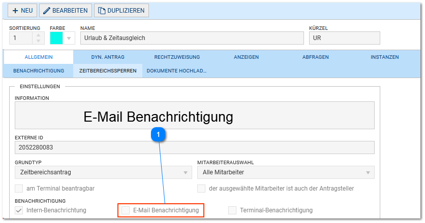 E-Mail Einstellungen