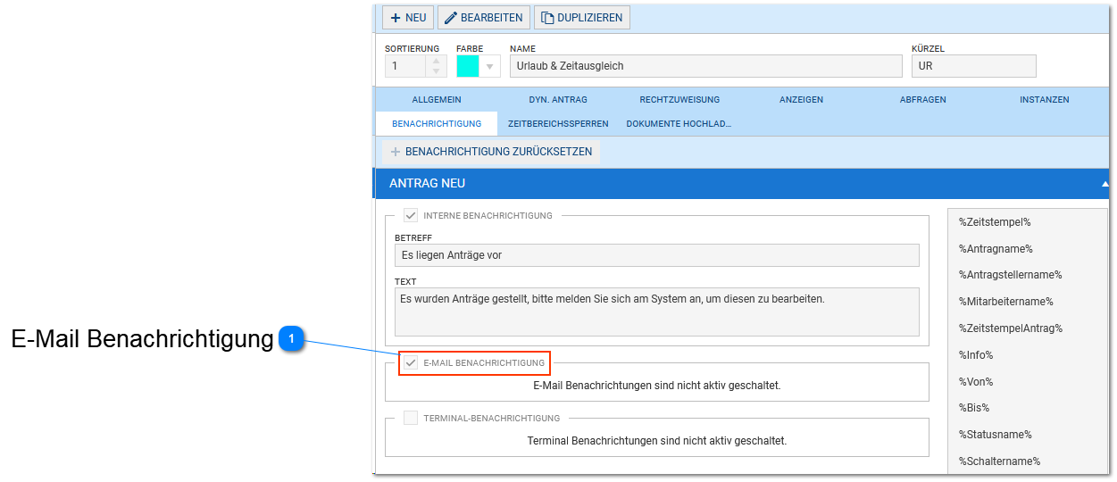 E-Mail Einstellungen